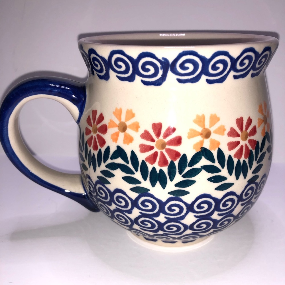 New Bolesławiec Polish pottery Bubble Mug